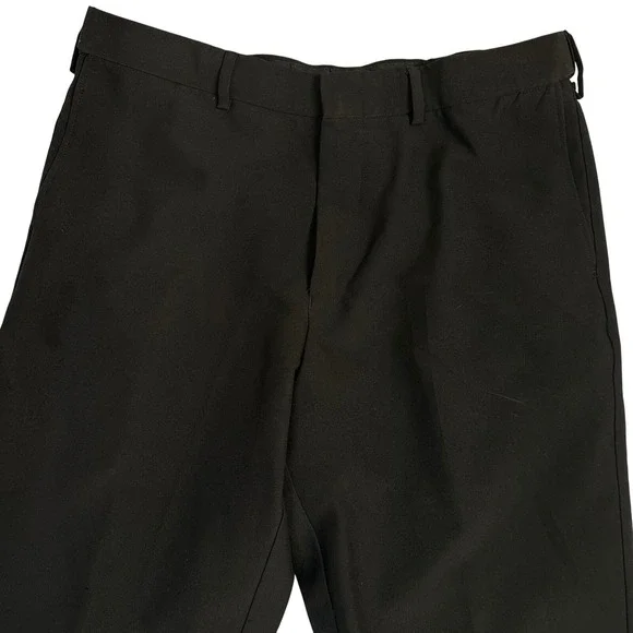 Men's‎ Dress Pants Size 36R Black Office Career Casual trouser - Picture 2 of 7